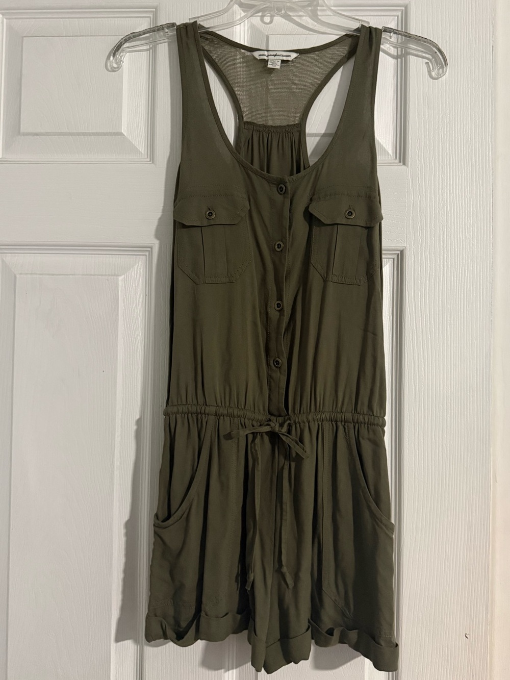American Eagle Outfitters Olive Green Sleeveless Dress